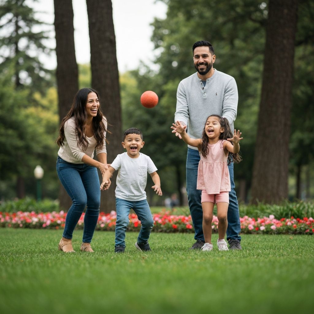 Family enjoying time together